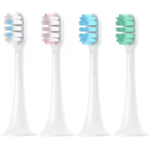 4 Pcs/Pack Replacement Brush Heads For XIAOMI MIJIA T300/T500/T700 Sonic Electric Toothbrush Head Soft Bristle Nozzle Deep Clean