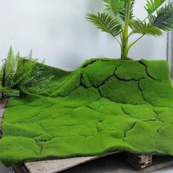 Mousse de gazon artificielle pour décoration de jardin, tapis de pelouse, fausses graines d'ange, simulation de prairie, décor extérieur