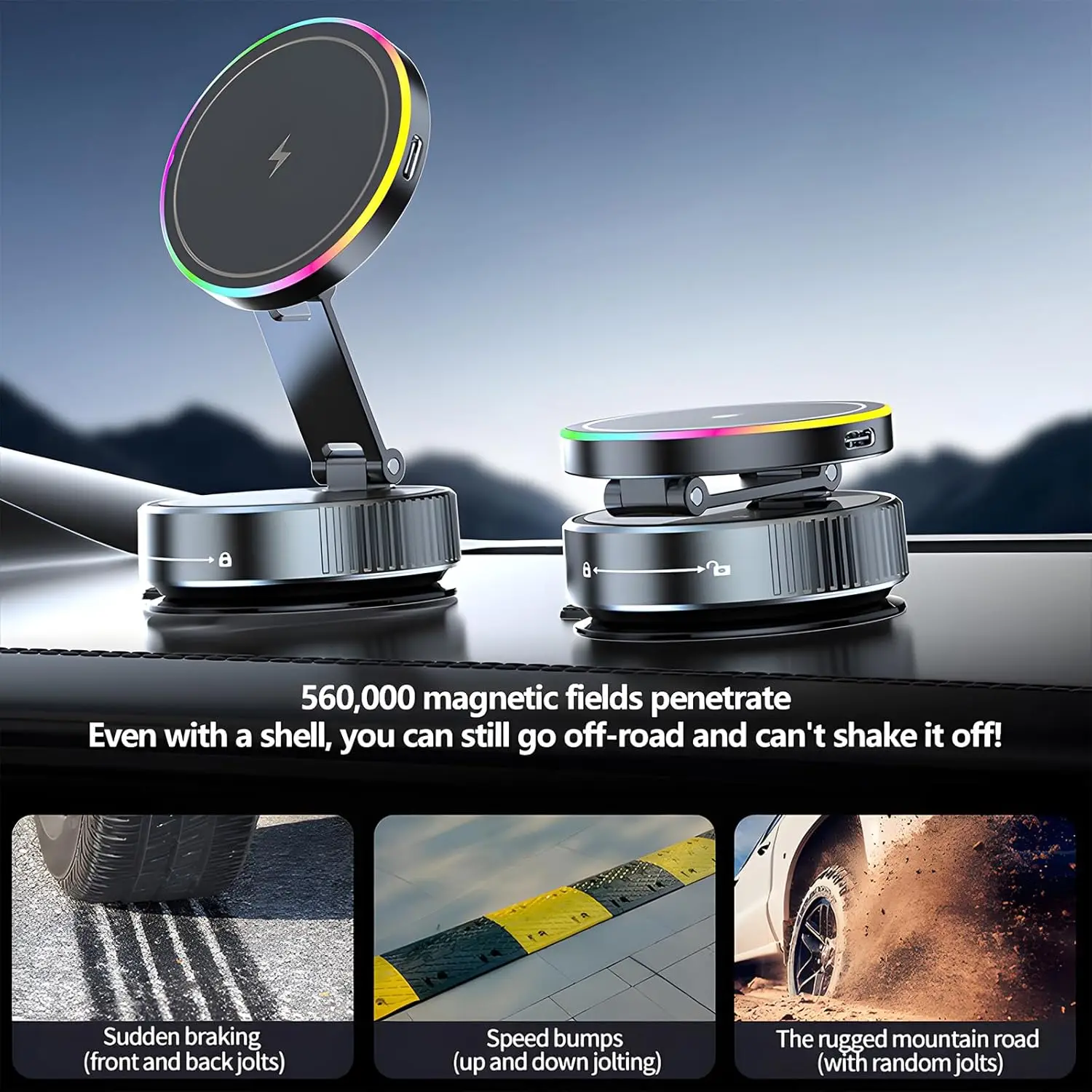 

Беспроводное зарядное устройство 15 Вт, автомобильный держатель для телефона