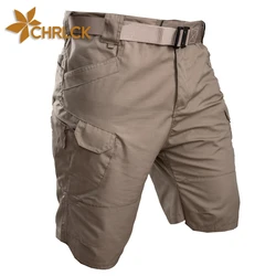 CHRLCK Men's Anti-scratch Tactical Shorts Elasticity Hiking Trousers Men Breathable Hunting Fishing Camping Pants Wear-resistant