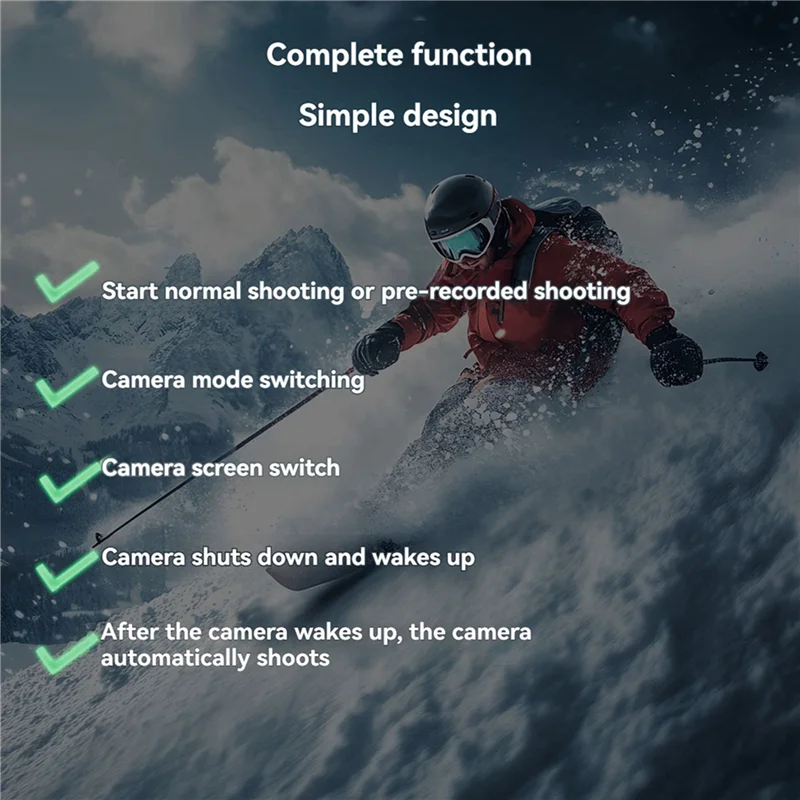 

ABUI-2X Suitable For Insta360 And Gopro Sports Cameras Bluetooth Remote Control 360 X2 X3 X4 GO3 Ace Pro,Gopro9 10 11 12 13