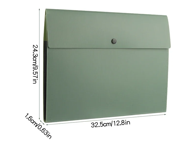 Picture 7: Recently Popular A4 Horizontal Folder Multi-layer Student Storage Bag 5 Layers Test Paper  Press Button Large Capacity