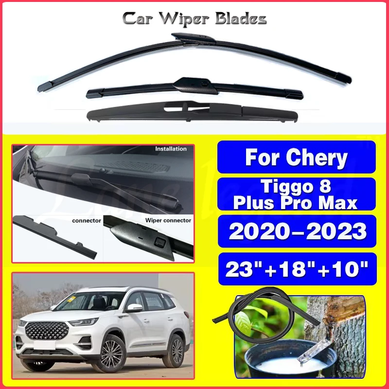 Car Front Rear Window Wiper Blades For Chery Tiggo 8 Plus Pro Max 2020 2021 2022 2023 Car Accessories Silicone 23\