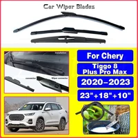 Escobillas de limpiaparabrisas para ventana delantera y trasera de coche, accesorios de silicona para Chery Tiggo 8 Plus Pro Max 2020 2021 2022 2023, 23 ""+ 18"" + 10""