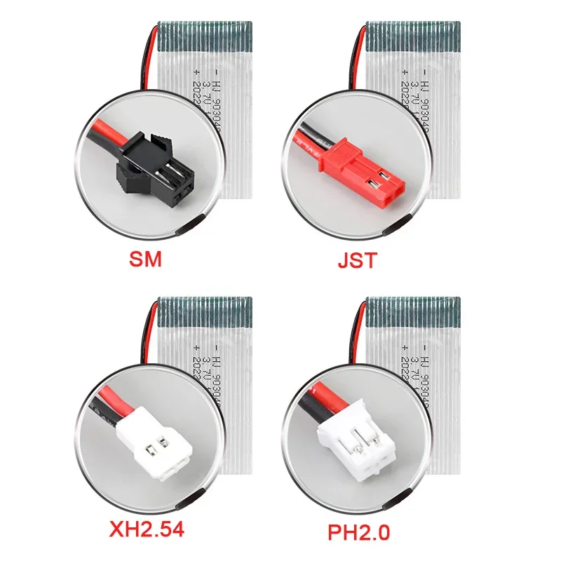 3.7V 1100mAh 903048 Rechargeable Lithium Battery for Drone Syma X709 T22 M18 H5P X5SW Quadcopter RC Model Electric Toys