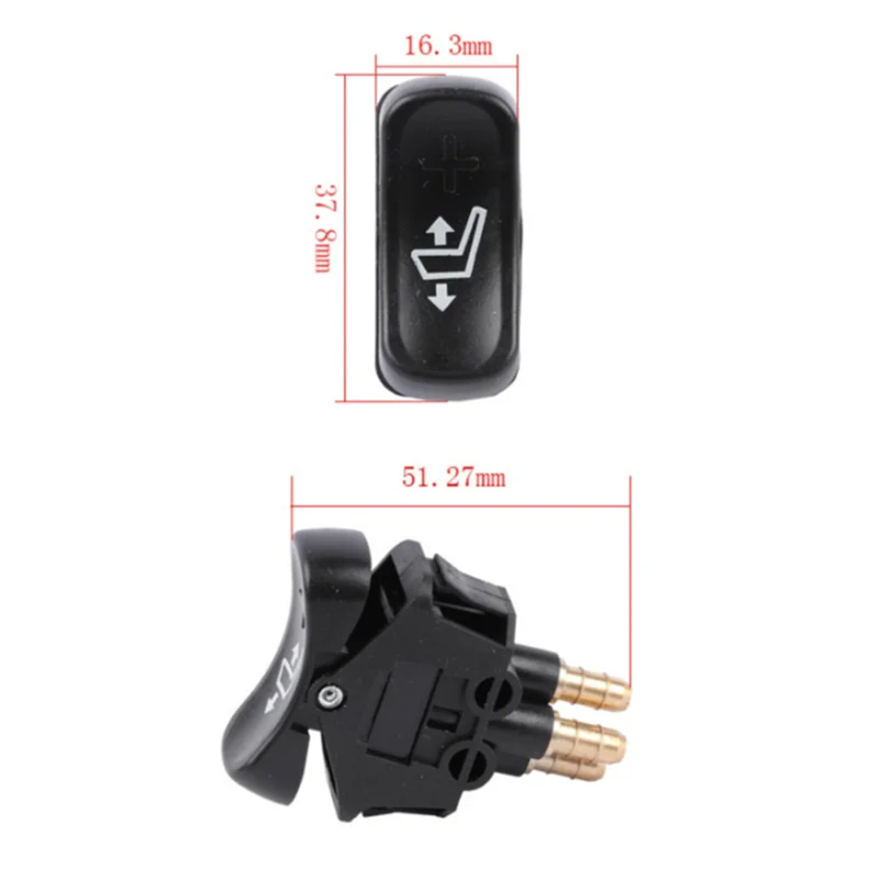 

High Quality New 3 Pin Plug Seat Lift Switch Replacement For Jianghuai JAC Dayun Truck Seat Control Switch