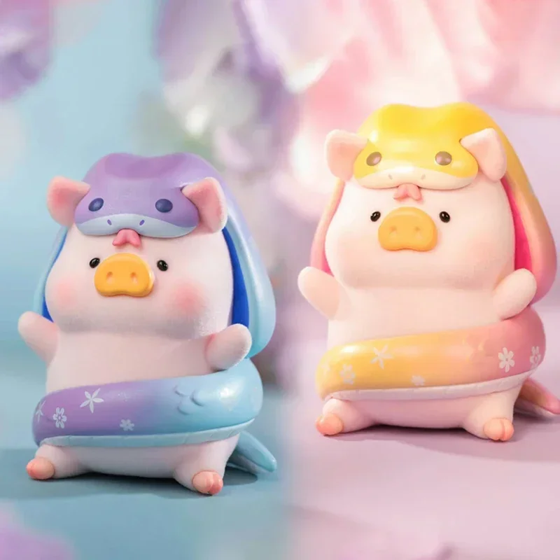 

Action Figure Lulu The Piggy Year of Snake Series Cute Anime Figurine Kawaii Hanging Spring Festival Collection Mode Toys Model