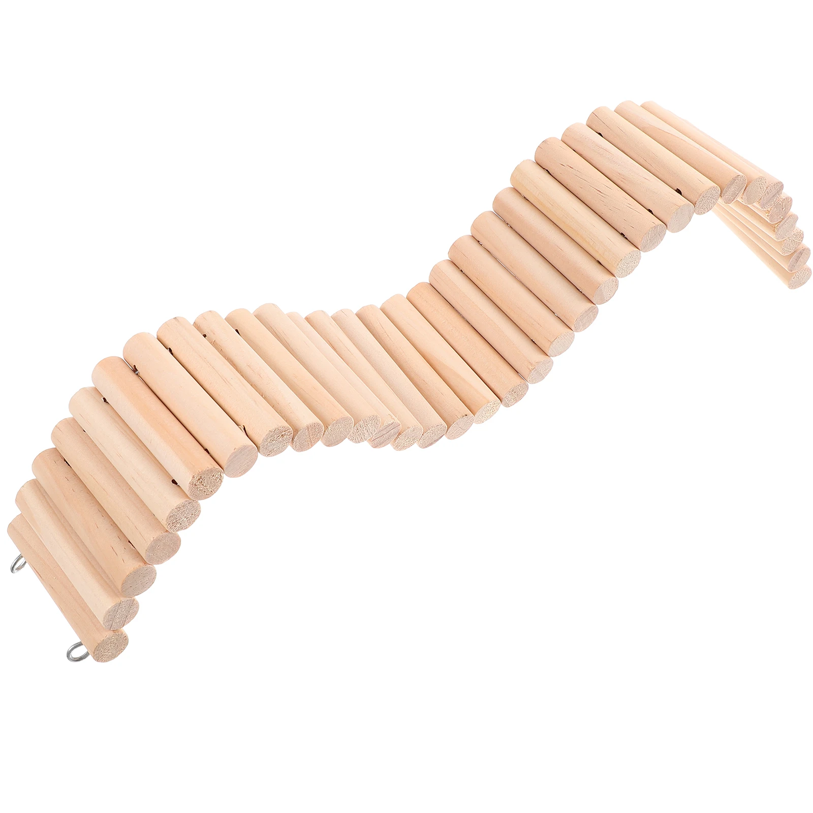 

Wooden Climbing Ladder Hamster Resting Ladder Toy Flexible Wooden Hamster Ladder Plaything Multifunctional Wooden Ladder Toy