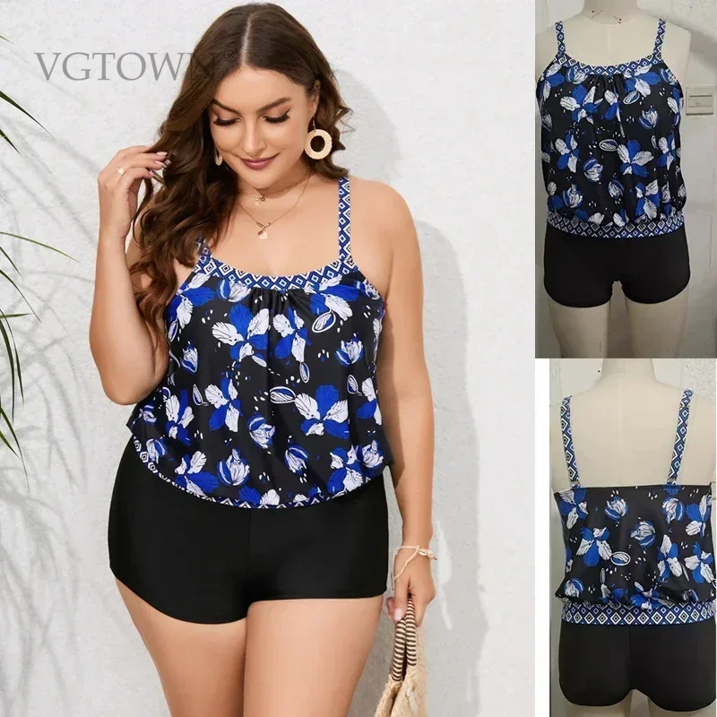 

New Sexy Plus Size 8XL 10XL Tankini Swimwear Women Monokini Print Swimming Swimsuit Summer Bathing Suit Beachwear