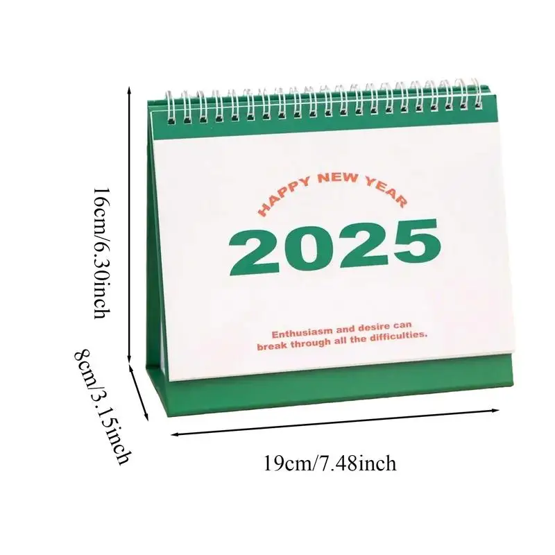 Настольный календарь на 2025 год. Симпатичный ежедневник. Простой однотонный календарь. Список обучающих целей. Список дел. Товары для дома и офиса.