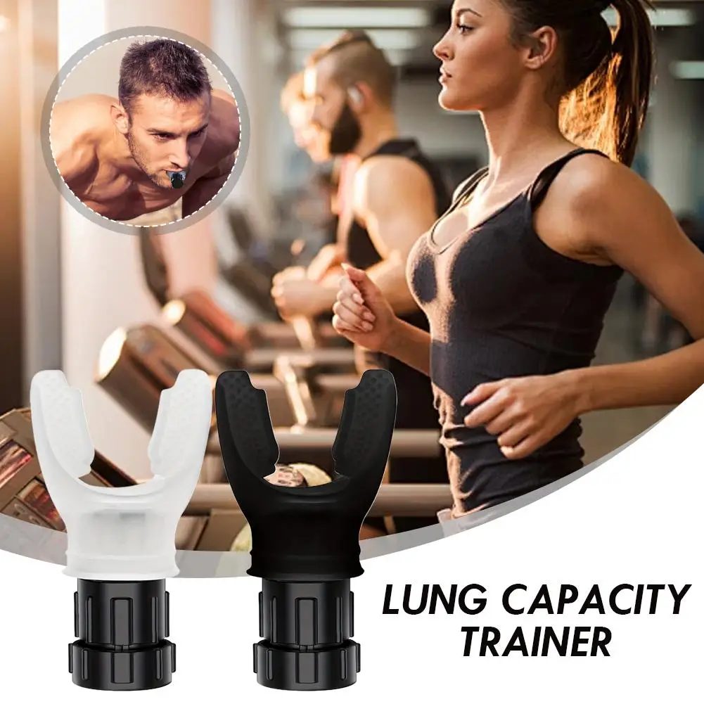 معدات تمارين اللياقة البدنية للتنفس من السيليكون، جهاز تمرين التنفس المقاوم القابل للتعديل #2