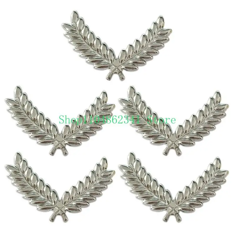 

652F Airline Uniform Hat Badge Hat Accessories Uniform Hat Decorative Badge 5Pcs