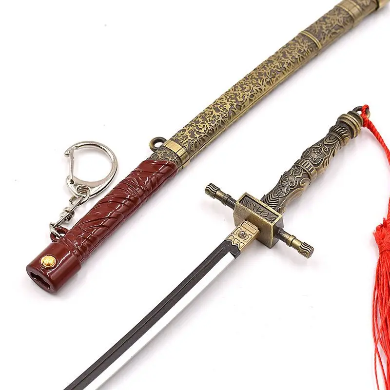 23 centimetri Bloodborne Mille Ombra Coltello Spade Gioco Arma Portachiavi Periferico In Lega di Zinco Modello Ciondolo Artigianato Regali Giocattoli per I Ragazzi