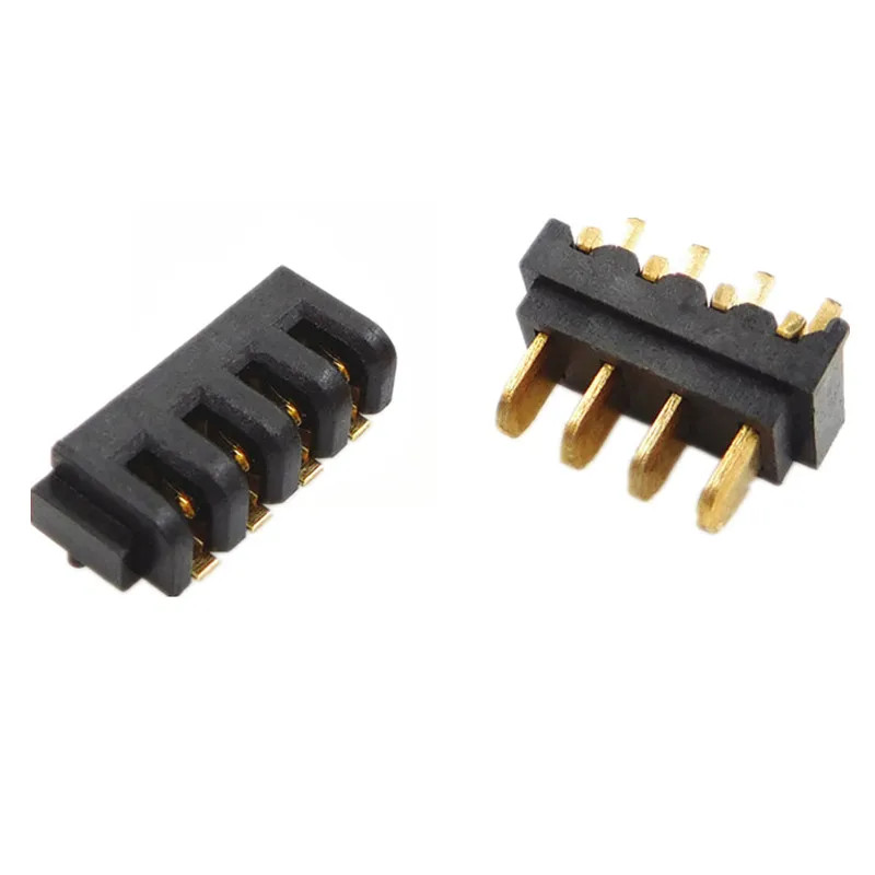 10PCS 2 3 4 5 6 7 8PIN Laptop Battery Connector Pitch 2.0MM Holder Clip Slot Contact Male and female plug 180 degree bend foot