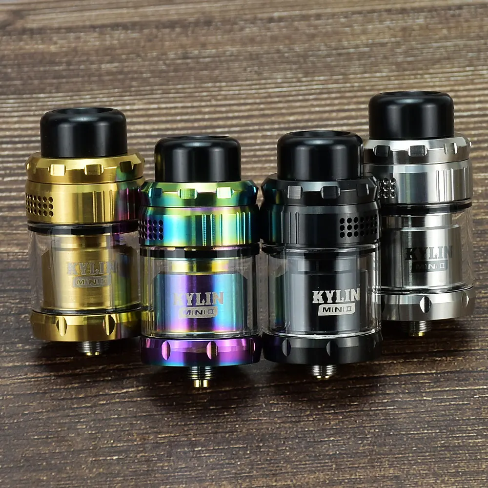 Kylin Mini V2 RTA Atomizer vape tank Single Coil 3ml/5ml rta 24.4mm 316ss Rebuildable vape rta E-Cigarette Tank vs Zeus X rta