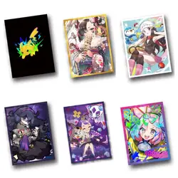 60Pcs/Set 67x92mm Anime Pokemon Game PTCG MTG Kawaii Card Sleeve Acerola Gengar Marnie Iono Pikachu Hobby Collectibles Gift Toys