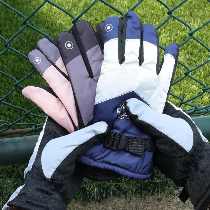 

Cotton Ski Gloves Winter Gloves Women Men Snowboard Mittens Touchscreen Gloves Snowmobile Motor Waterproof Thermal Snow Gloves