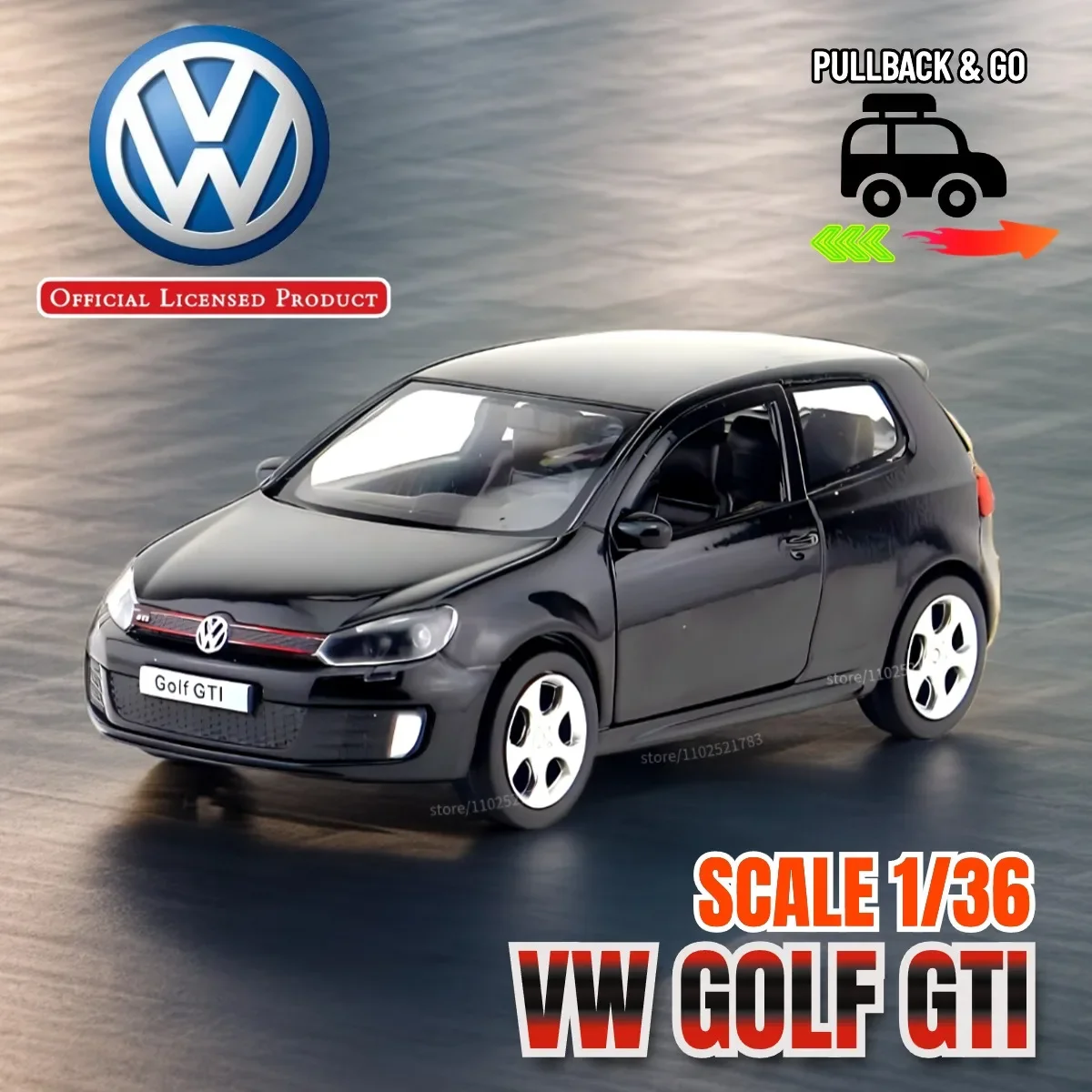 

Scale 1:36 Volkswagen VW GOLF GTI Repilca Car Model Vehicle Collection Miniature Home Office Decor Metal Diecast Kid Boy Toy