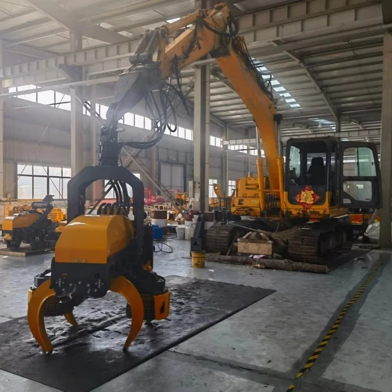 Automatic Wood Cutter Attachment For Excavator With Hydraulic Drive Designed For Efficient Forestry Operations