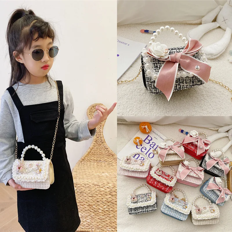 

Новая детская модная сумка в стиле Эльзы, маленькая ароматная сумочка для девочек, жемчужная сумка через плечо, популярная в интернете.