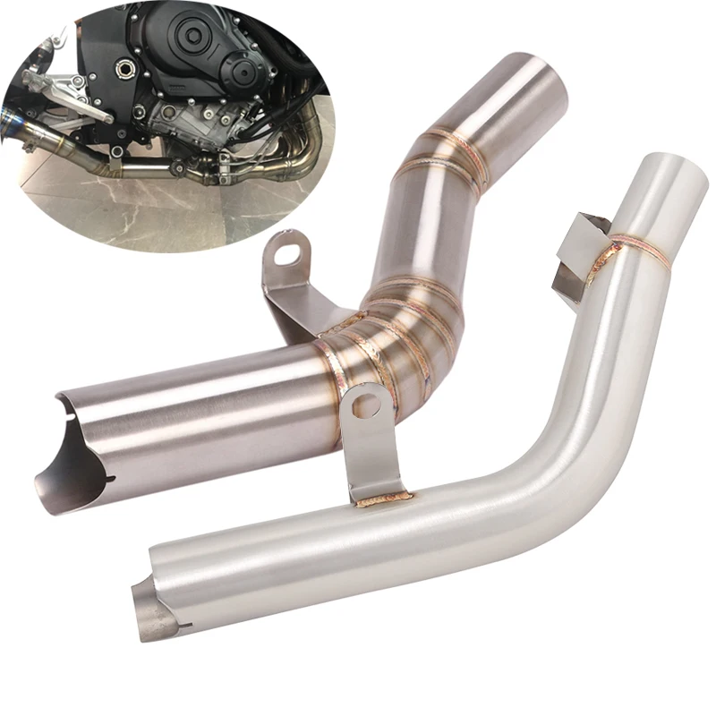 for Suzuki GSXR 600 GSXR 750 2008-2023 Mid Exhaust Link Pipe Stainless Steel Slip On Original Muffler Escape