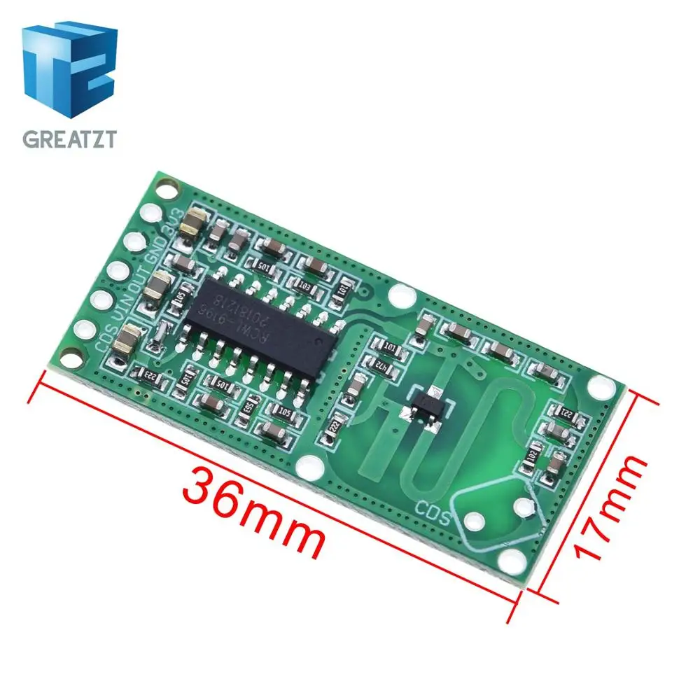 GREATZT RCWL-0516 microwave radar sensor module Human body induction switch module Intelligent sensor