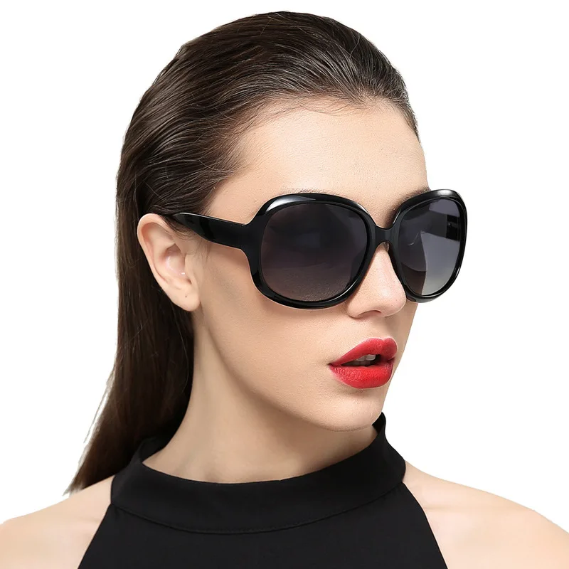 European American Style Women Sunglasses Round Shape Big Frame Women Sun glasses Outdoor UV400 Protection Female Sunglass