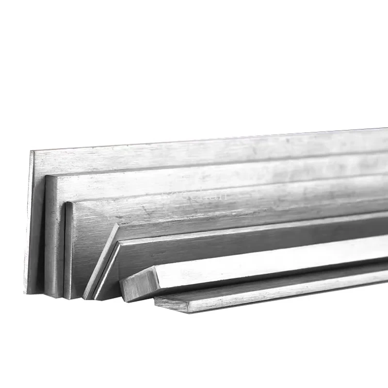 304 Stainless Steel Flat Bar Stock, 2mm Thick 2-15mm Width 500mm Length, Machining & Industrial Solid Metal Strips 2pcs