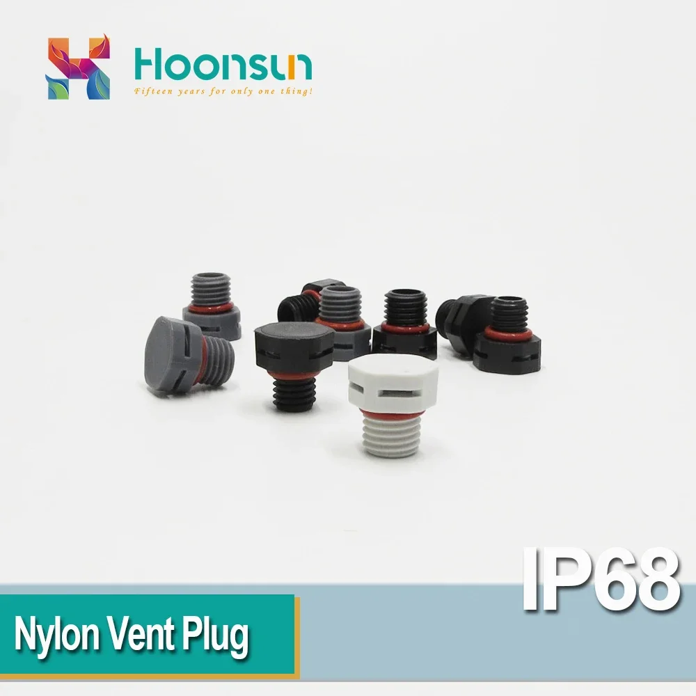 10pcs M5x0.8 M5*0.8 Nylon Screw Vent Stop Plug Plastic Breathable Screw Vent Valve Color Black