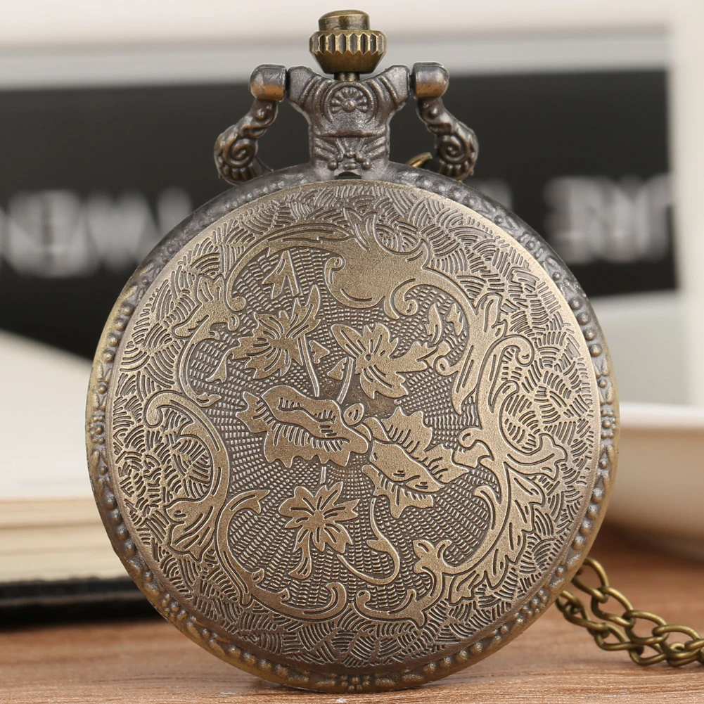 Montre de Poche de Moto en Bronze Antique, Collier Pendentif, Cadeau pour Homme, P79