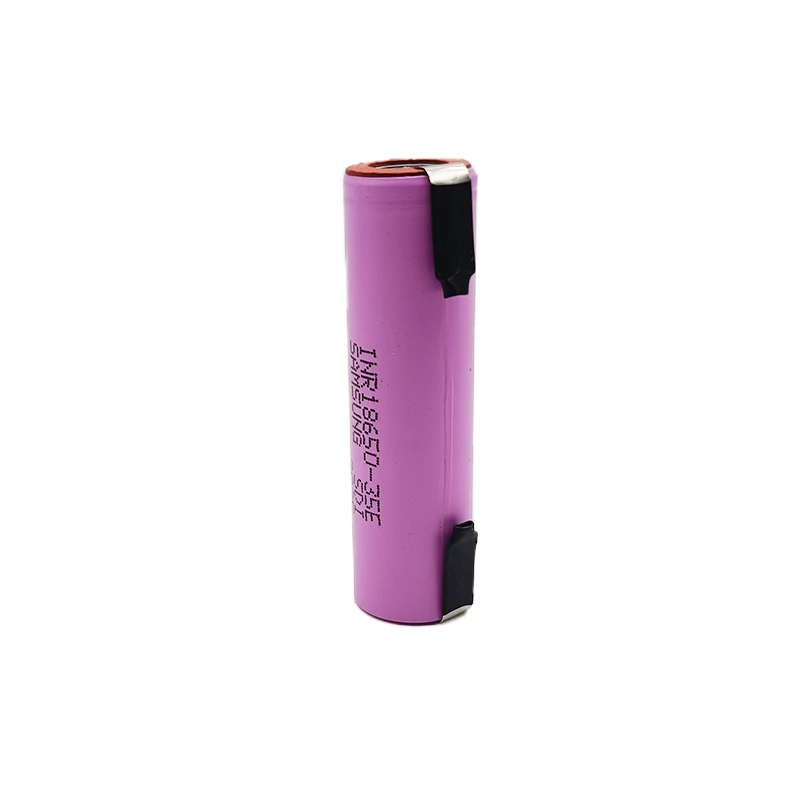 3.7v lithium ion 18650 INR 35E rechargeable 3400mAh high current rechargeable battery 34A continuous discharge+iron sheet