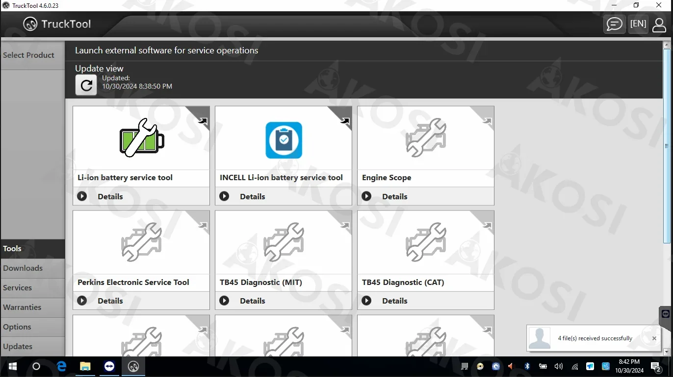 

TruckTool 4.7.06[03.2025] (Diagnostic Program for Mitsubishi Cat ForkLifts TCM UniCarriers Rocla Jungheinrich , Nichiyu )