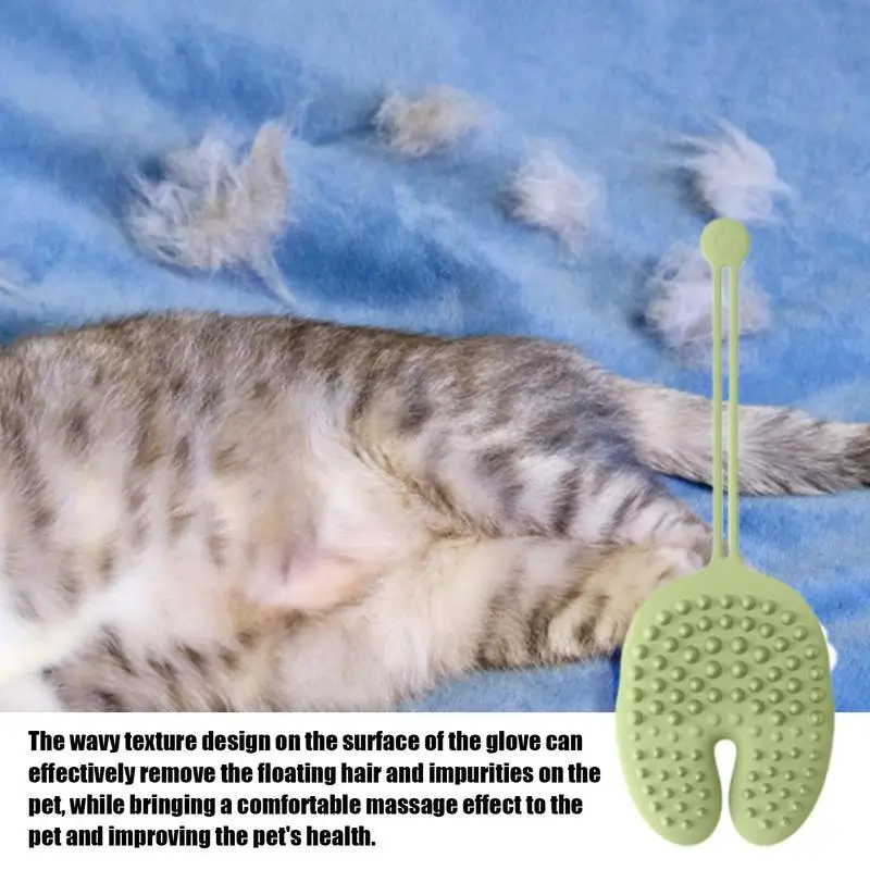 Cat Brush Mitt Pet Washing Mitts Portable And Efficient Pets Hair Remover Mittens Pet Massage Gloves For Large And Small Cats