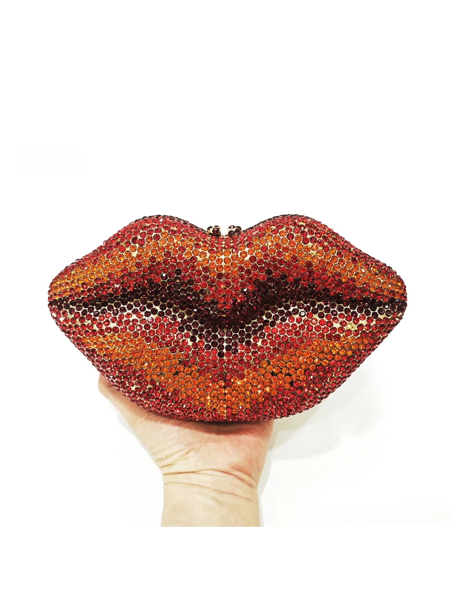 Shiny rhinestone small hand bag, women's fashion temperament elegant clutch bag, dinner bag clutch bag