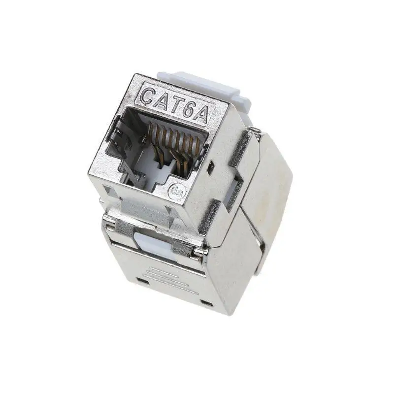 Y1UB RJ45-interface Socket Zinklegering Module Cat6 Cat6A Netwerkconnectoradapter