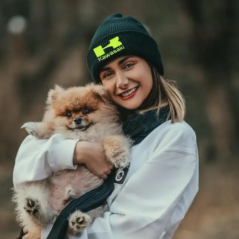 

Kawasaki Women's Autumn/Winter Trendy brimless beanie Men's Winter Knitted Hat Winter Versatile Clothing Accessories