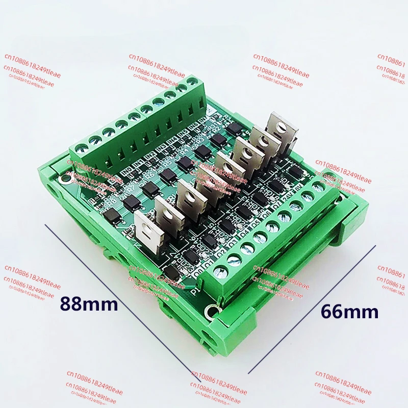 8-Channel PLC amplifier board, output NPN input universal IO microcontroller optocoupler isolation, transistor board 12-24V