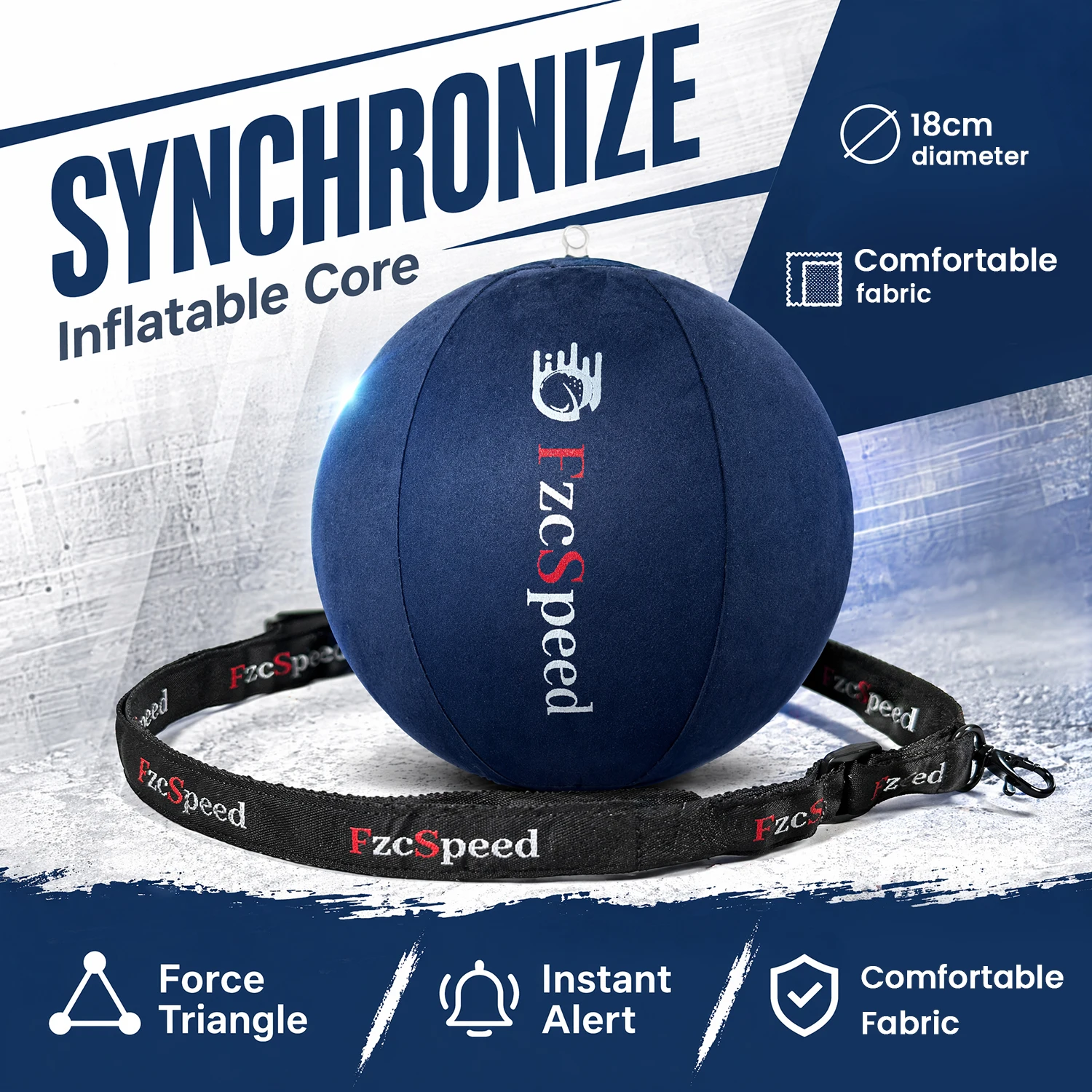 FzcSpeed Inflatable Golf Smart Ball Trainer Portable Swing Arm Corrector Posture Auxiliary Correction Training Aids