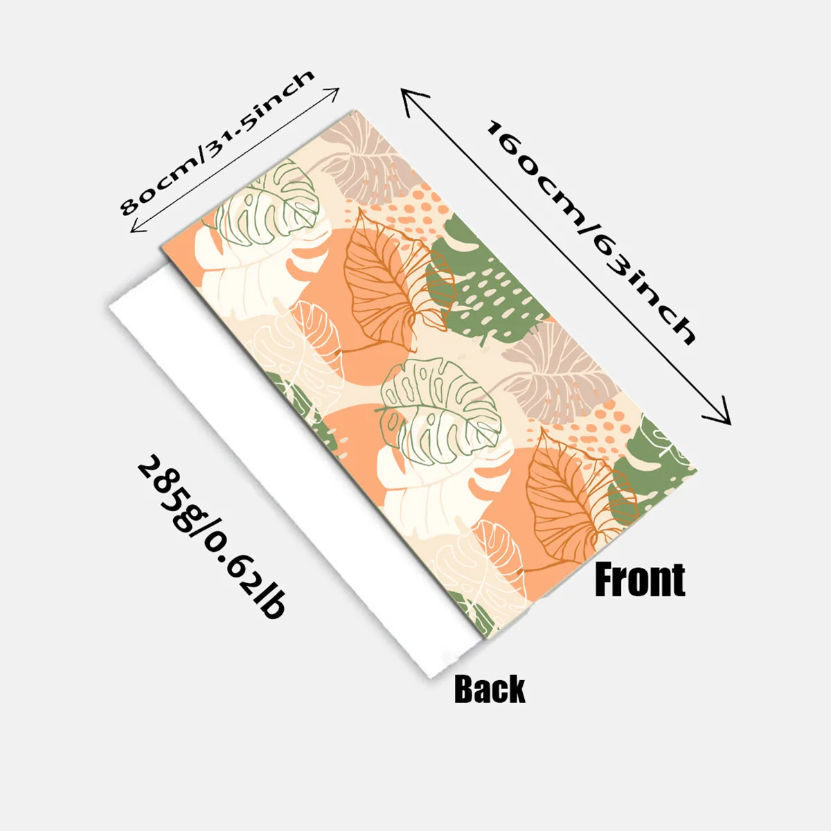 Ultrafine Fiber Beach Towel, Water Absorption, Fast Drying, Small Fresh Color, Leaf Pattern Printed, Wholesale, FM512