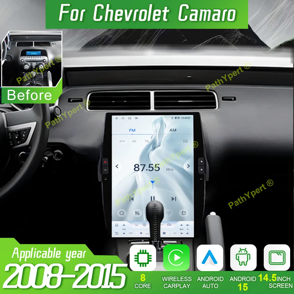 

Qualcomm 6125 Android 15 For Chevrolet Camaro 2008-2015 14.5" 2.5K Screen Car Radio Stereo Multimedia Player GPS Navigation DSP