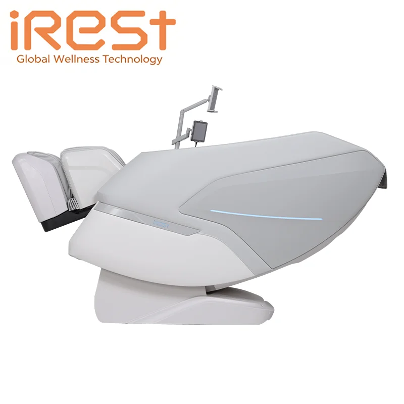 IRest Home Health Full Body Massage Chair AI Smart SL Track 3D Shiatsu Recliner Zero Gravity Heated Foot Roller Back Pain Relief