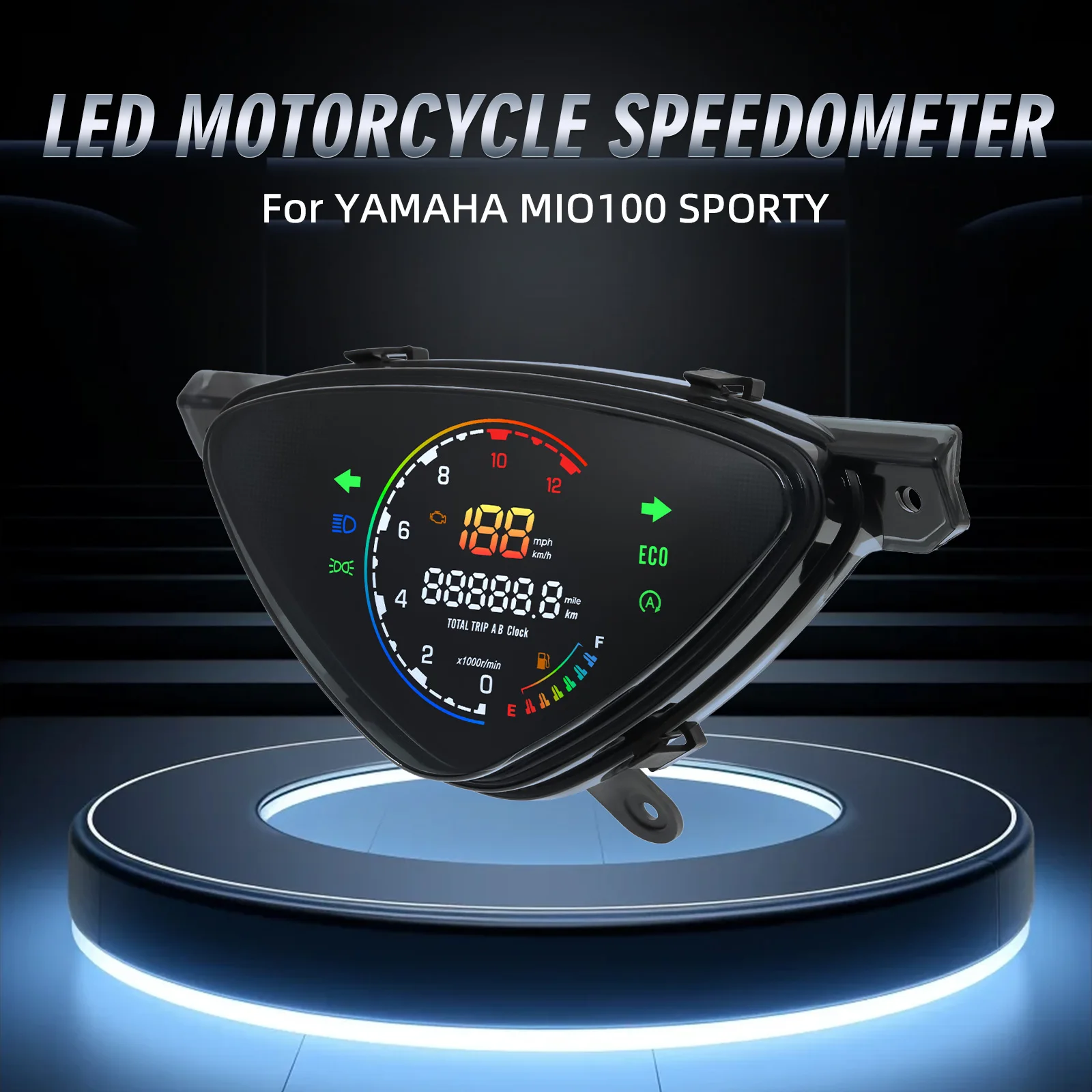 12000 RPM Display Speedometer for YAMAHA Mio Sporty/Mio Amore/Mio Smile BJ Digital LED Meter Speed ASSY Odometer Tachometer