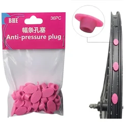 36pcs/bag MTB road bike Mountain Bike Rim plug with holes Rim Bike wheel plug Bicycle tire pad Steel ring spoke hole plug