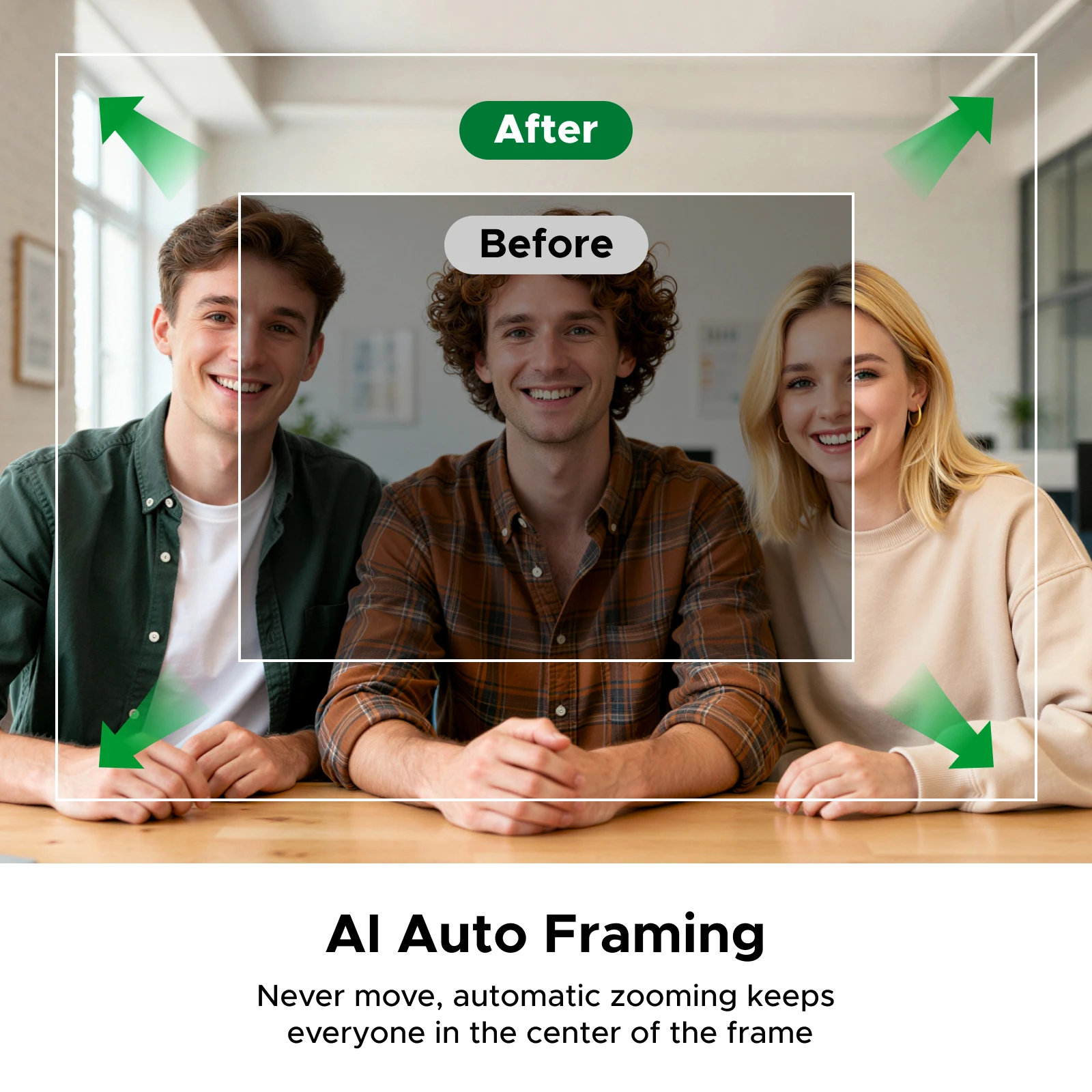 UGREEN FineCam Pro AI 스마트 PC 2K 4K 웹캠, 자동 프레이밍 AI 노이즈 캔슬링 마이크 PDAF 포커스, 스트리밍 카메라용 제스처 컨트롤