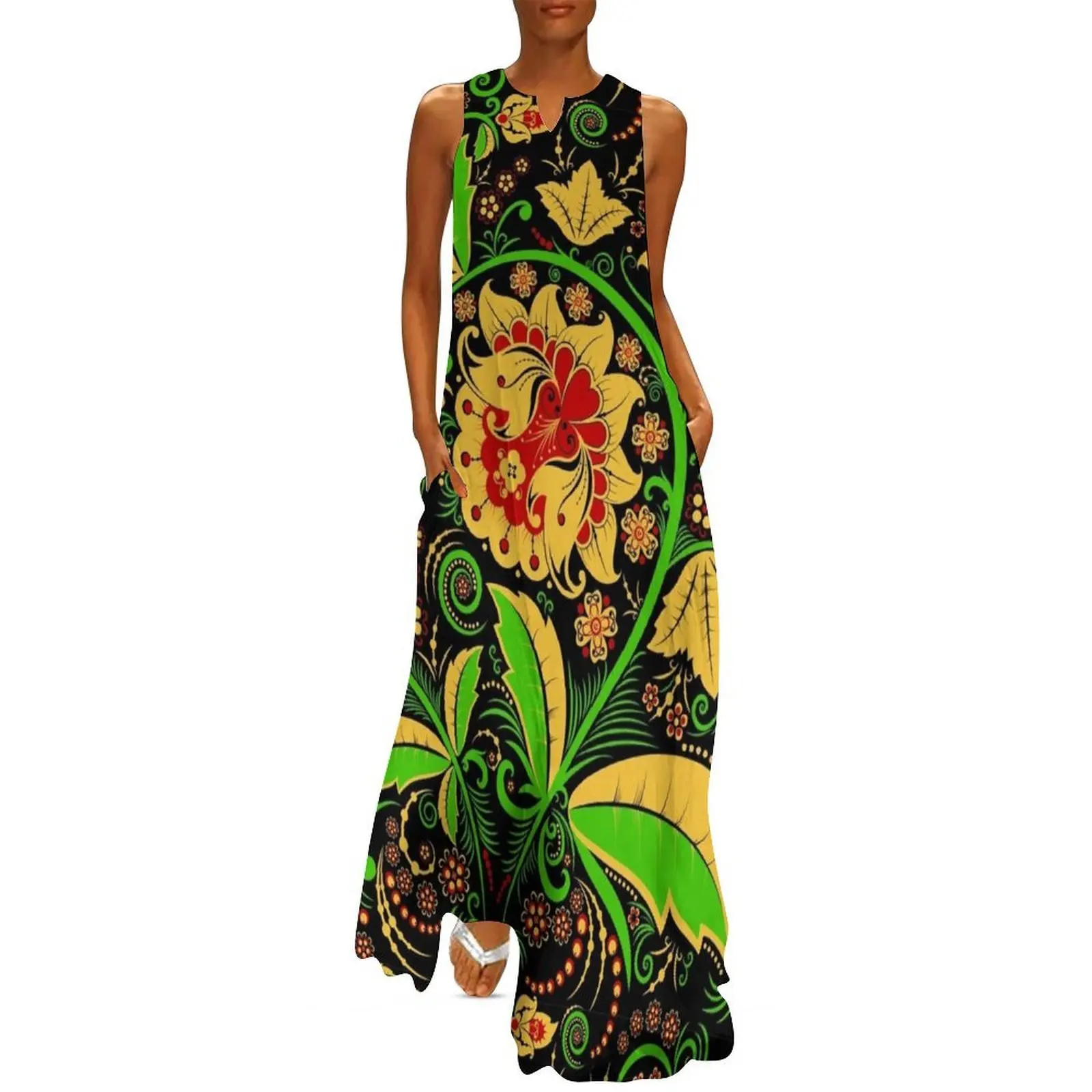 

Hohloma floral Long Dress Women's evening dress womens clothing summer dresses women 2025