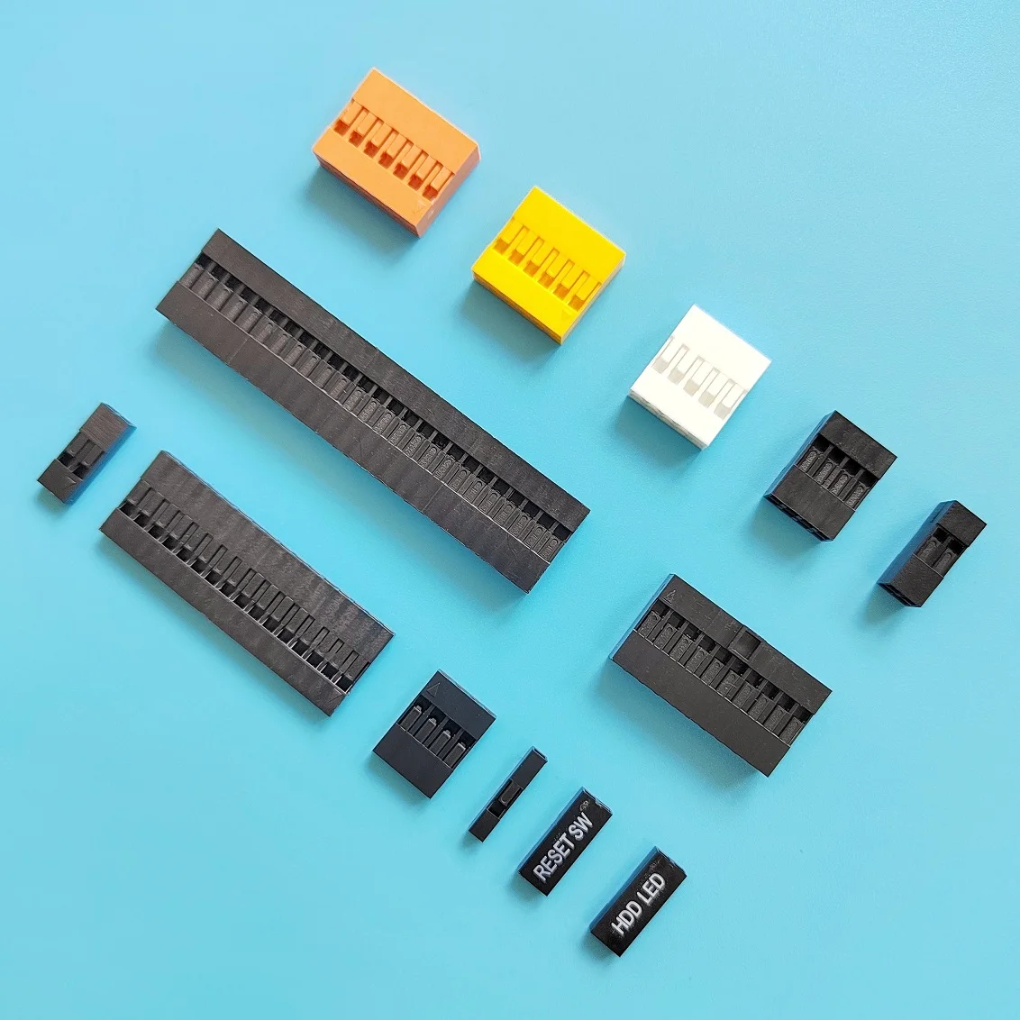 50pcs A2543 DuBan2.54 Single Row Double Row Housing 1-40Pin Terminal China Connector Harness Factory Replacement for DuBan 2.54m