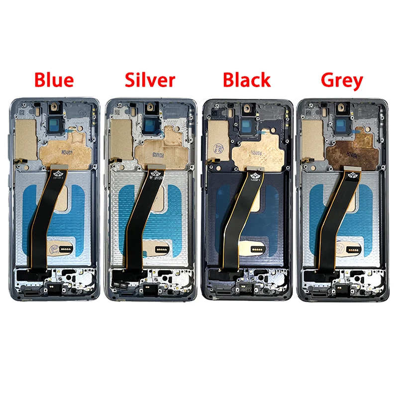 S20 4G Display Screen With Frame for Samsung S20 G980  G980F G980F/DS LCD Display Touch Screen Digitizer Assembly