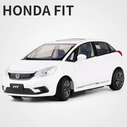 1:32 Honda Fit JAZZ Alloy Car Model Diecast Toy Vehicle Shock absorber sound and light High Simitation Cars Model Toys Gift