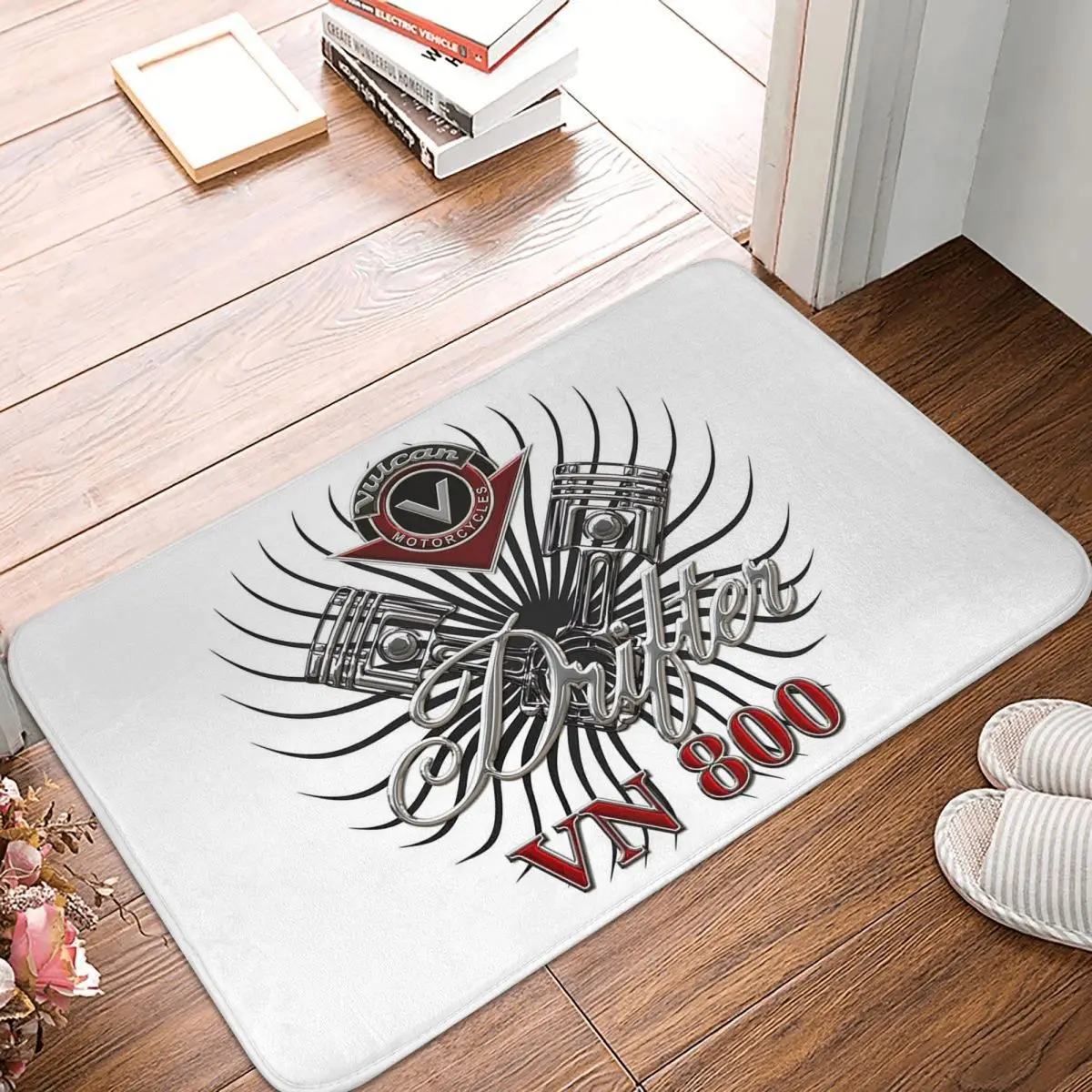 Vulcan Drifter VN 800 Pistons Motorcycle Anti-slip Doormat Floor Mat Carpet Rug for Kitchen Entrance Home Balcony Footpad Mats