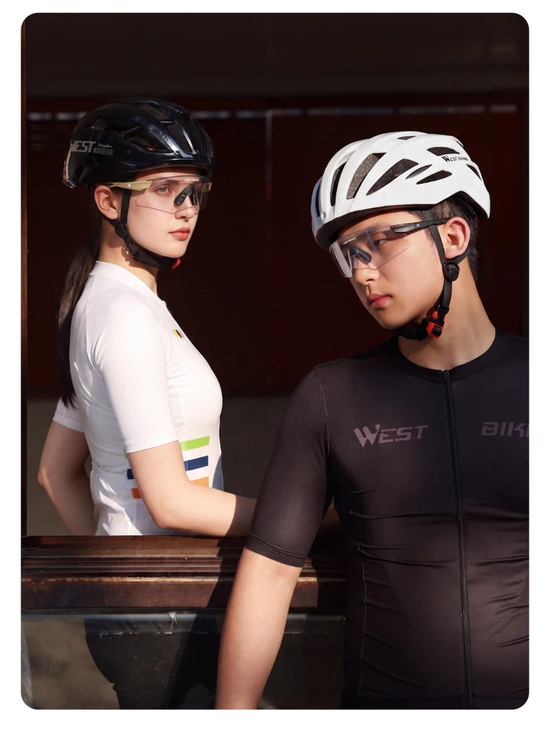 WEST BIKING Fahrrad-Sonnenbrille Photochromatisch Beschlagfrei UV400 TR90-Rahmen Aero-Beak-Design für Herren Damen Rennrad Mountainbike Eyewear – Detail 23